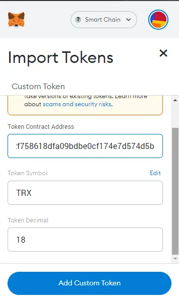 How to Add Tron to MetaMask