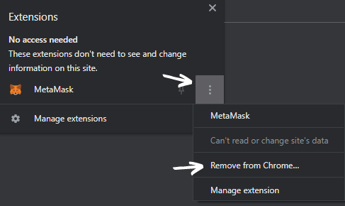 How to delete MetaMask account
