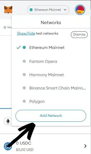 Add new Network to Metamask