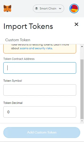 How to add custom tokens to MetaMask