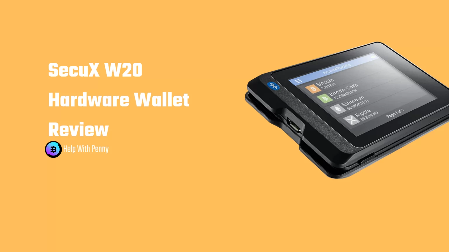 SecuX W20 Wallet Review