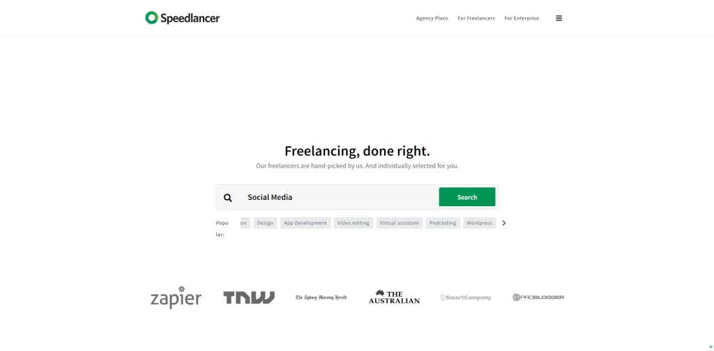 One of the low competition freelance sites - Speedlancer