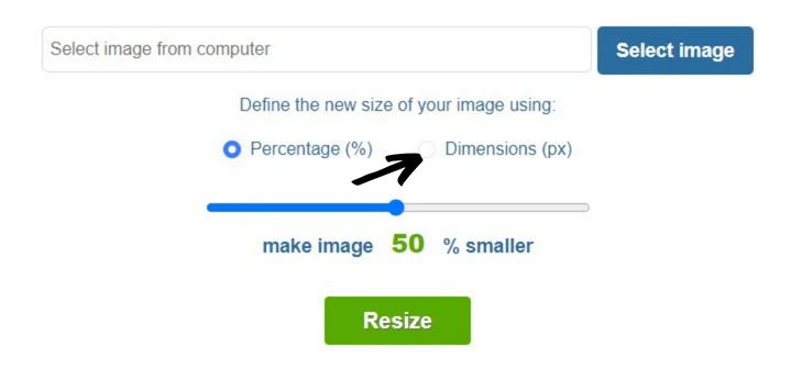 Select dimensions mode to resize your opensea banner