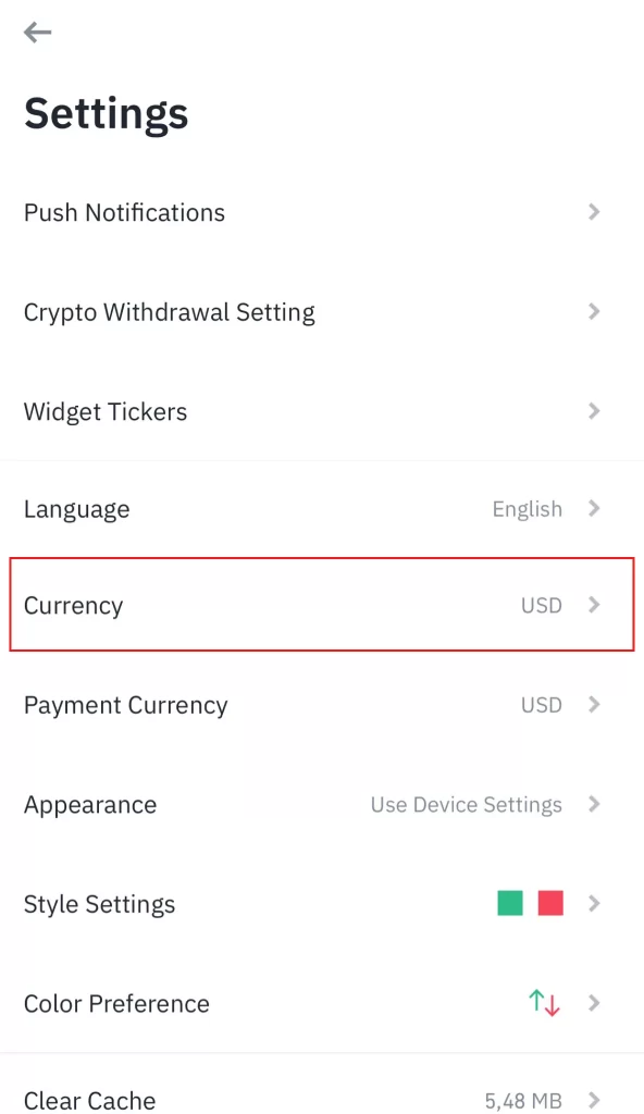 How to change your currency on binance mobile