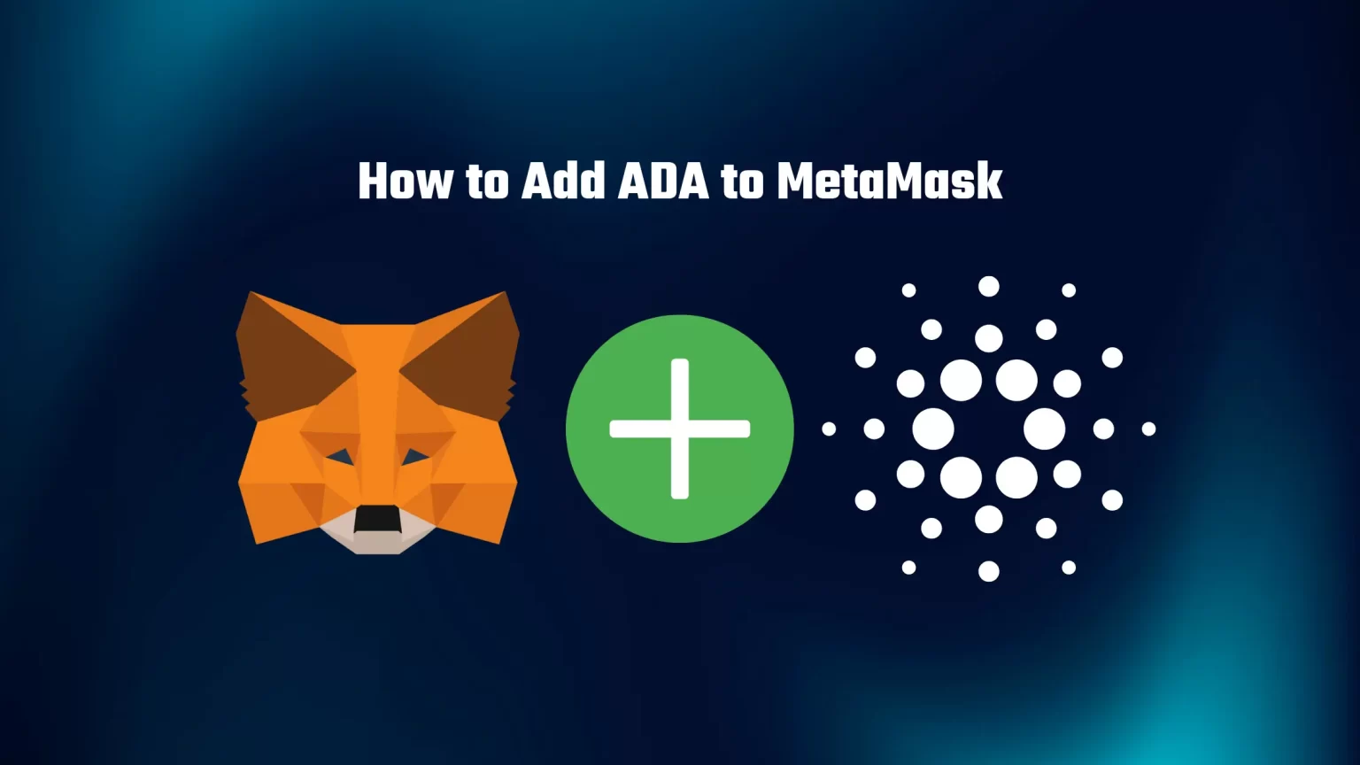 How to add Cardano ADA to metamask