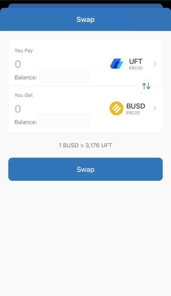 Swap your tokens to withdraw from Trust Wallet