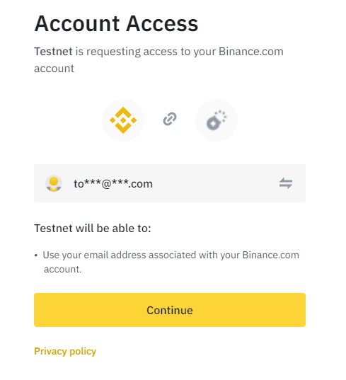 connect your account to binance demo account