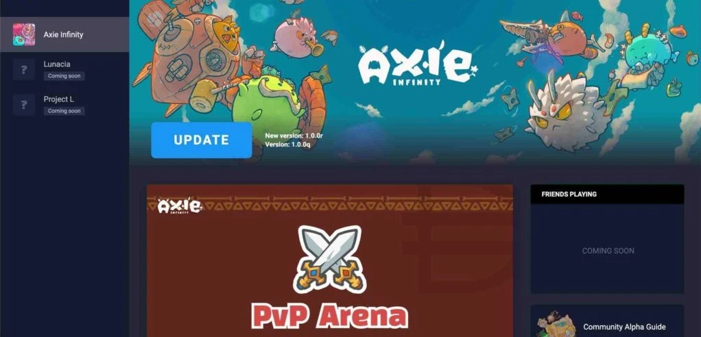 Axie infinity update