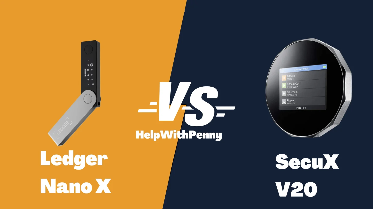 Secux V20 vs. Ledger Nano X: Which Crypto Wallet Wins? SecuX v20 vs Ledger Nano X