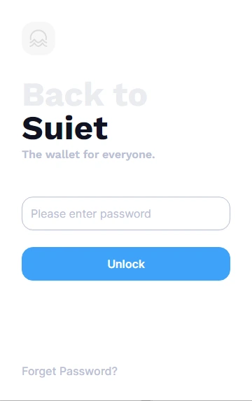 Suiet forget password